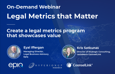 Legal Metrics that Matter Webinar